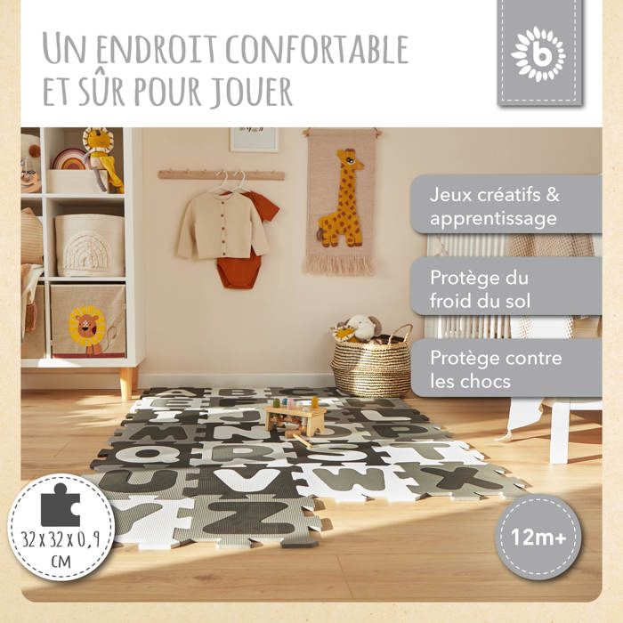Bieco Tapis Puzzle Bebe 18 pièces | Tapis d'éveil Tapis bébé Puzzle Bieco Tapis Puzzle Bebe 18 pièces | Tapis d'éveil Tapis bébé Puzzle