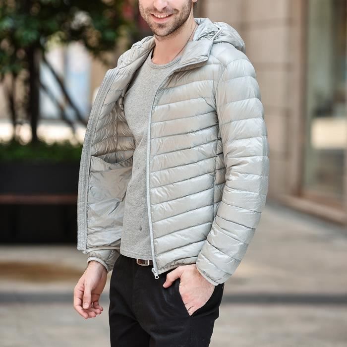 Homme Doudoune Hiver Chaud Jacket Ultra L ger Compressible