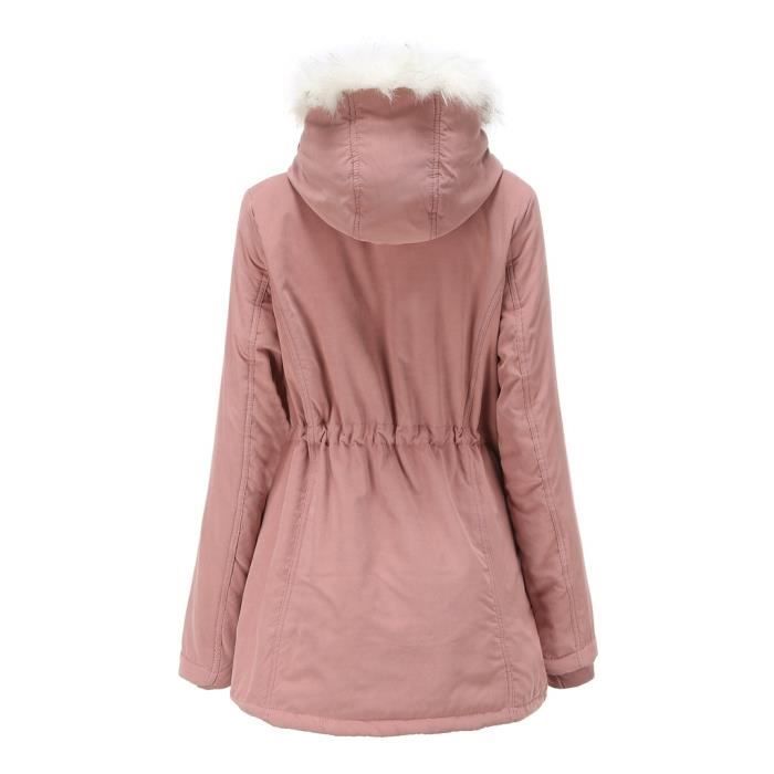 Manteau chaud femme sale avec capuche