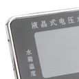 RAN Compteur de température d'eau de voiture Jauge de température de l'eau 2 en 1 Voltmètre LCD numérique 9-36V Universel pour-2