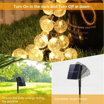 Guirlande Lumineuse Solaire 80 LED, 14 Mètres, étanche IP65, 8 Modes - Pour Jardin, Terrasse, Décoration