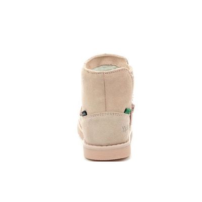 Bottes Kickers Aldiza Pour Fille - Cuir Imperméable - Tige 9 Cm - Style Montant