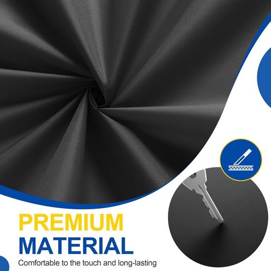 Patchs Thermocollants Noirs Pour Doudoune – 6 Pièces, Multi-formats, Imperméables, Réparation Invisible