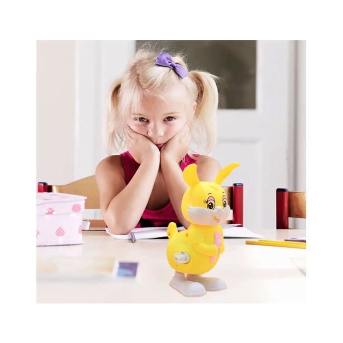 Peluche lapin interactif realiste et mignon : Il saute , mange et fais des  bruits - 25 cm jouet ludique aide motricité enfant bébé - Cdiscount Jeux -  Jouets