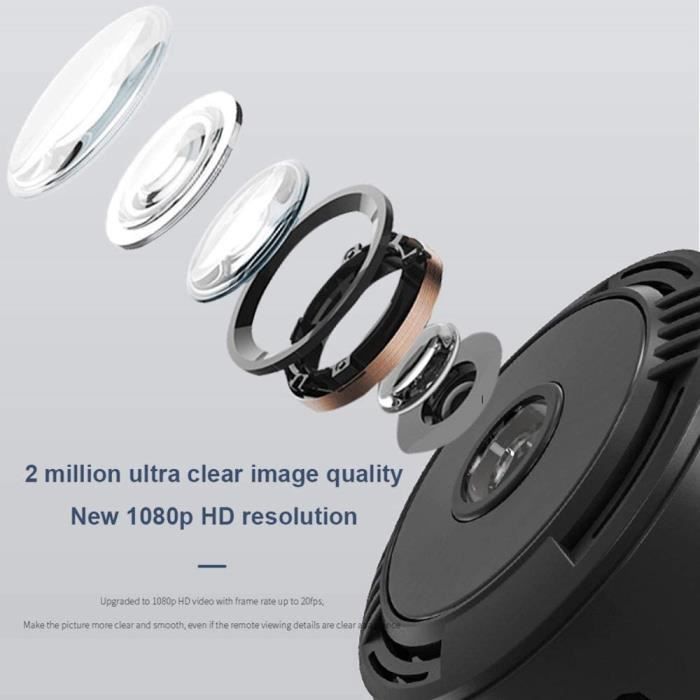 Mini Camera Espion Enregistreur,MHDYT Full HD 1080P Magnetic Spy Cam Sans Fil Nanny Caméra