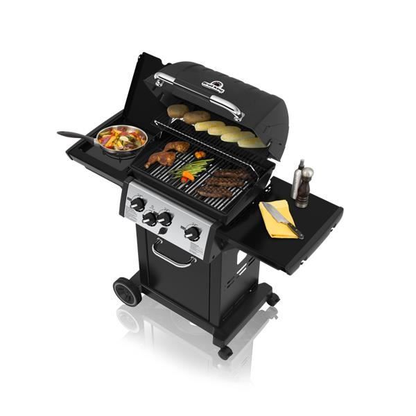 Barbecue gaz Broil King Royal 340 Noir 3 br leurs 1 lat ral