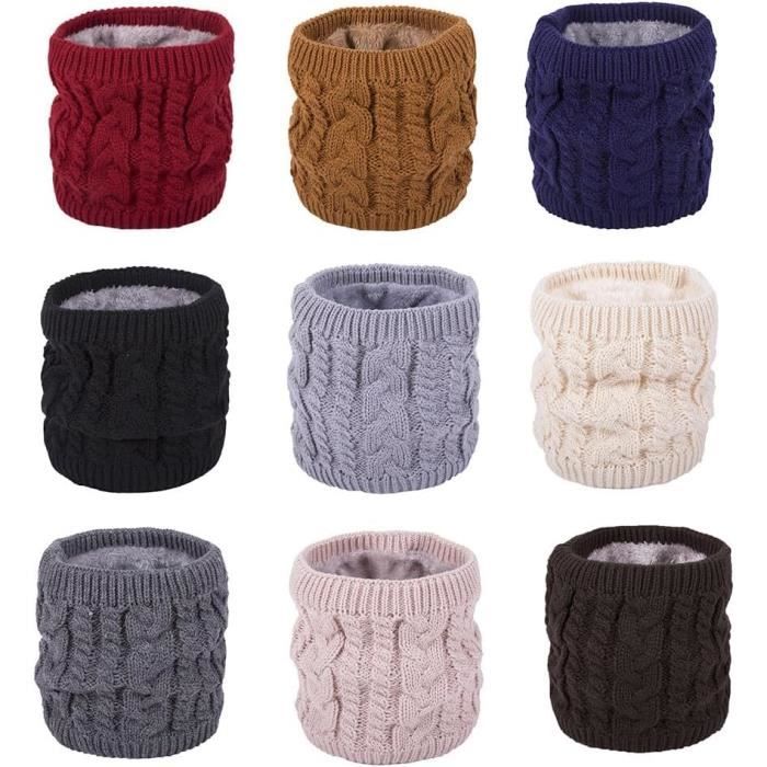 Snood (écharpe Tube) Unisexe En Laine Vierge Torsadée Beige - Fait Main En France - Taille Unique