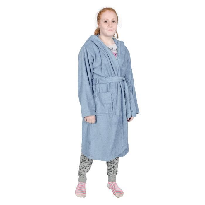 Peignoir Homme/femme 100% Coton éponge Américain 400 G/m² - Avec Ceinture Et Poches, Doux Et Absorbant - Tailles S à XXL - 12
