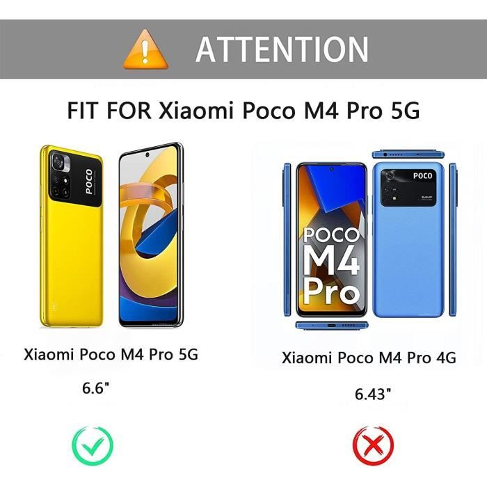 Coque Xiaomi Poco M4 Pro 4G, Verre Trempé Arrière + TPU Antichoc Silicone  Protection Pochette -7Couleur 7 - Cdiscount Téléphonie