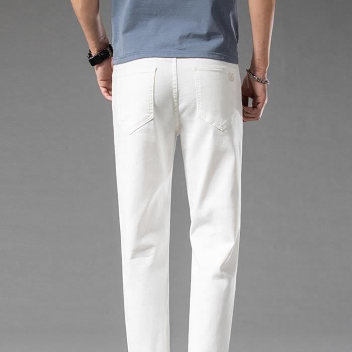 Jean blanc pas cher homme shop