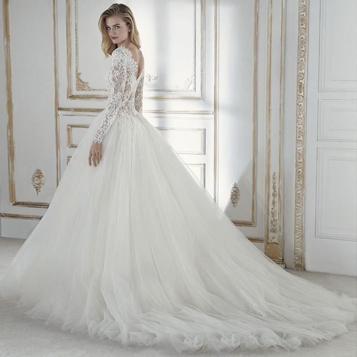 Robe de mariée blanche et violette top