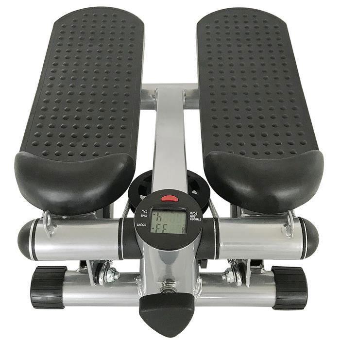 Mini Stepper with Resistance Bands, Upgraded Air Powered Steppers for Exercise a