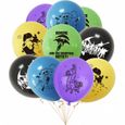 Ensemble de ballons Fortnite enfants décoration de fête d'anniversaire jeu de bataille fête danse ballon ballons ronds ensembles de-3