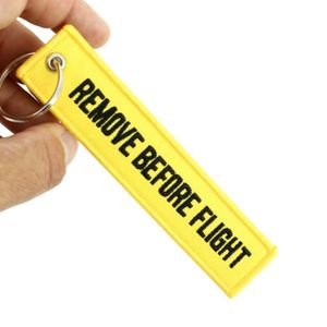 Porte-Clés "REMOVE BEFORE FLIGHT" Lot De 5 - Tailles XS à XL - Rouge - Style Aviation