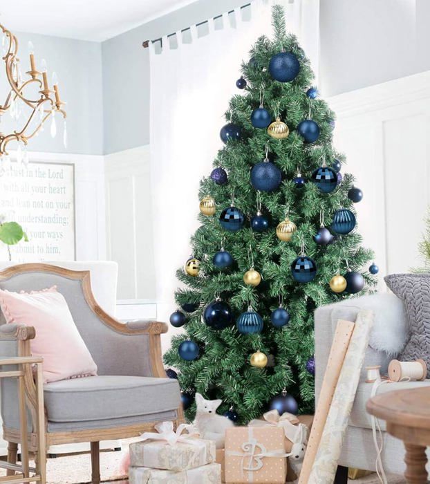 Grandes Boules De Noël Décoratives - Lot Pour Sapin - Sans Marque - État Neuf
