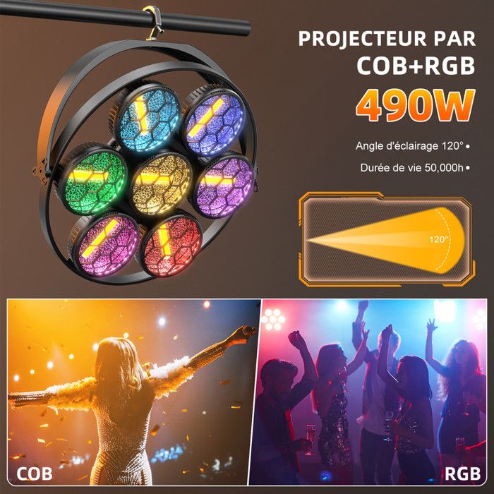 UKing 180W Bühnenlicht Outdoor RGBW LED Par Bahrain