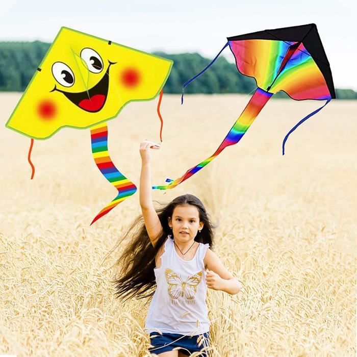 Diamond Kite Lot de 2 Cerfs-Volants Dinasour + Licorne, cerf-Volant à Ligne Unique pour