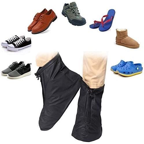 Couvre Chaussure Impermeable, Surchaussures Impermeables, Couvre-bottes De  Pluie, Couvre-chaussures Galoches Réutilisables, Semelle Double Couche