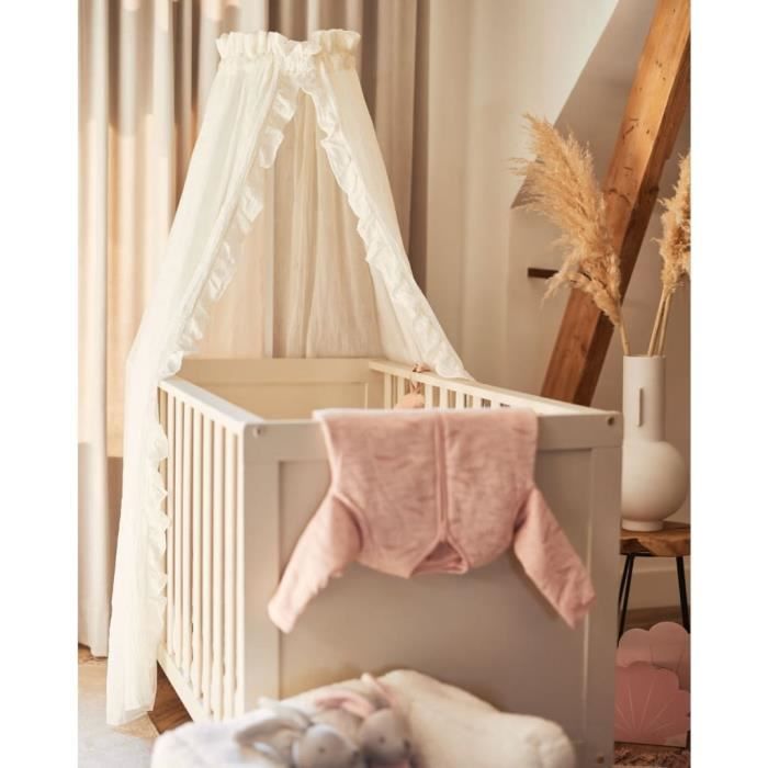 Jollein Ciel De Lit Vintage Biscuit – Baldaquin 155 Cm Pour Chambre Bébé