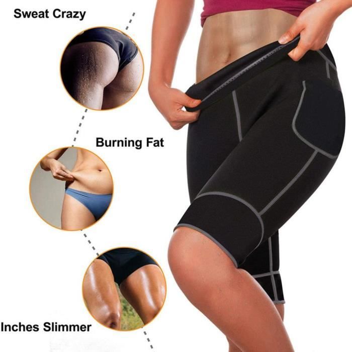 Short de sudation homme femme en Neoprene Pantalon Sauna Minceur Anti Cellulite pour Lady Grils Yoga