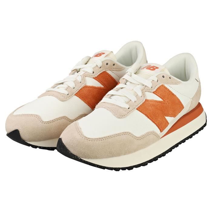 Baskets New Balance 237 MS237RB Homme Taupe Orange 42 EU Taupe orange Cdiscount Chaussures
