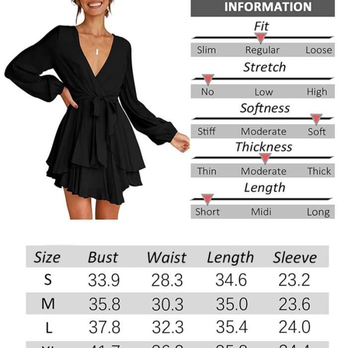 Robe Femme BCBG Maxazria Grise Taille L - Manches Longues, Col V Profond, Occasion Très Bon état