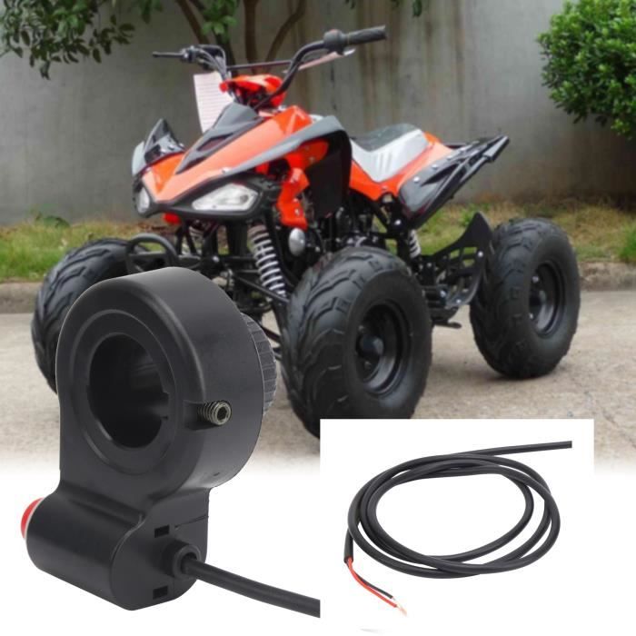 Bouton Klaxon / Arrêt Moto - Commande Guidon Étanche - 2 Fils - Compatible Moto & Motocross - 2