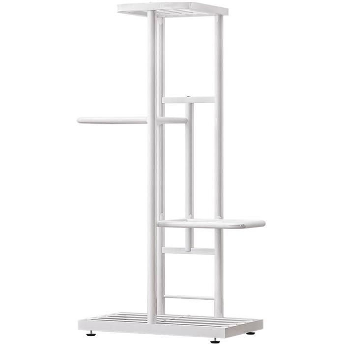 Support de plantes en métal à 6 niveaux, support créatif en forme de demi-cœur, pour plantes d'intérieur multiples, étagère noire T1  1503