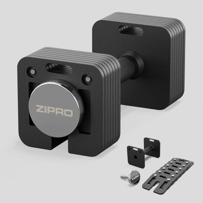 Pack De 2 Plaques De Poids Poignée 5 Lb - Trou 52 Mm - Grises - Pour Entraînement - New Open Box
