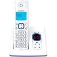 Téléphone sans fil avec répondeur Alcatel F530 - Bleu - Mains libres, répertoire 50 contacts, autonomie 480 min-0