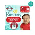Couches-Culottes Premium Protection - PAMPERS - Taille 4 - 18 couches - Mixte-0