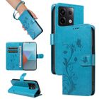 NO BRAND Housse en Cuir Pour Xiaomi Redmi Note 13 Pro 5G 6.67" , Magnetique Flip Embossée Portefeuille Etui - Bleu OPNSRFD