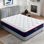 Matelas 180x200 cm INRE, 30 cm - Mémoire de Forme, Réversible, 7 Zones Ergonomiques, Tissu Écologique et Respirant, Confort Optimal