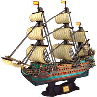 Puzzle 3D HEYZOEY Modèle de Navire de San Felipe Cadeau de Kit pour Puzzle 3D Enfant et Adulte 248 pièces
