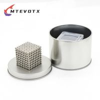 MTEVOTX Buckyballs 512 billes magnétiques 5mm Argent - Jouet éducatif créatif et chaleureux
