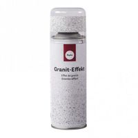 2 sprays de peinture effet granit 200 ml - Blanc