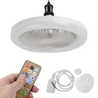 Ventilateur de Plafond LED SURENHAP - Silencieux - Lumière Blanche - 3 Modes - 30W