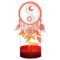 Islam Eid Ramadan lumière LED, lampe de lune 3d avec toucher 16 couleurs, cadeaux Moubarak pour la décoration intérieure, croya N°4