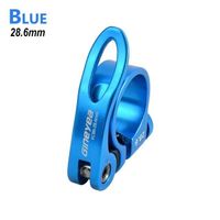ACCESSOIRES POUR CABLE,28.6mm Blue--Collier de serrage de tige de selle de vélo de route QR, en alliage, à dégagement rapide, pour v
