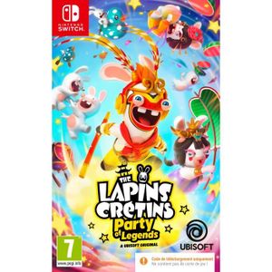 SORTIE JEU NINTENDO SWITCH Les Lapins Crétins : Party Of Legends - Code dans la boîte - Jeu Nintendo Switch