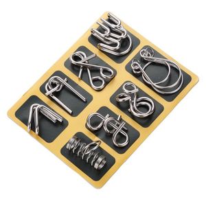 PUZZLE Puzzle anneau chinois en métal pour enfants et adu