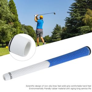 AUTO-PUTT Poignée en Caoutchouc Standard Durable de Club de Golf Remplacement Antidérapant 12,5mm(Blanc/Bleu )