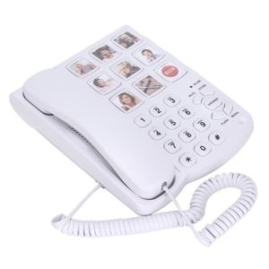 Téléphone fixe Minifinker Téléphone à grande touche LD858HF Télép