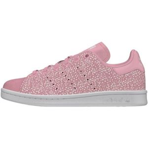 stan smith rose et blanche femme