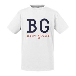 T-SHIRT T-shirt Enfant Blanc BG (Beau Gosse) Expression Be