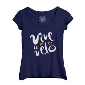 MAILLOT DE CYCLISME T-shirt Femme - Fabulous - Col Echancré - Bleu - Manches Courtes