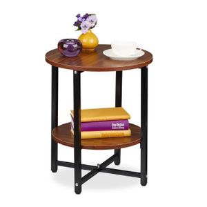 TABLE D'APPOINT Table d'appoint ronde vintage - RELAXDAYS - 100368