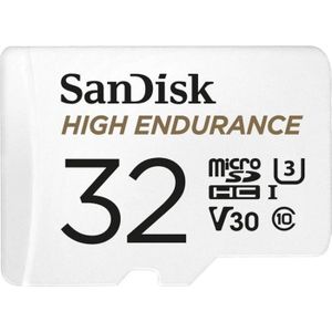 CARTE MÉMOIRE SanDisk - Carte microSDHC haute endurante pr la vi
