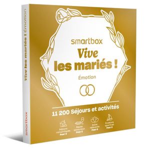 COFFRET THÉMATIQUE SMARTBOX - Vive les mariés ! Émotion - Coffret Cad