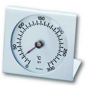 TFA Dostmann Thermomètre analogique d'intérieur et d'extérieur, 12.1054.01,  résistant aux intempéries, haute précision, chêne